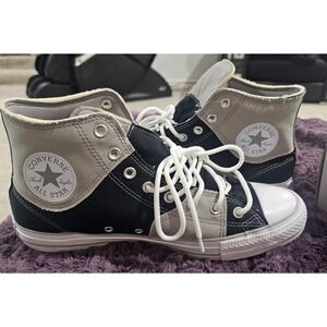 New Converse Chuck Taylor All Star Court in Totally Neutral, Black, & White M 12